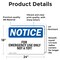 Signmission For Emergency Use Only Not A Toy!, 24 in W x Rectangle, Vinyl Decal OS-2PACK-NS-D-1824-L-12843 - alternate 2